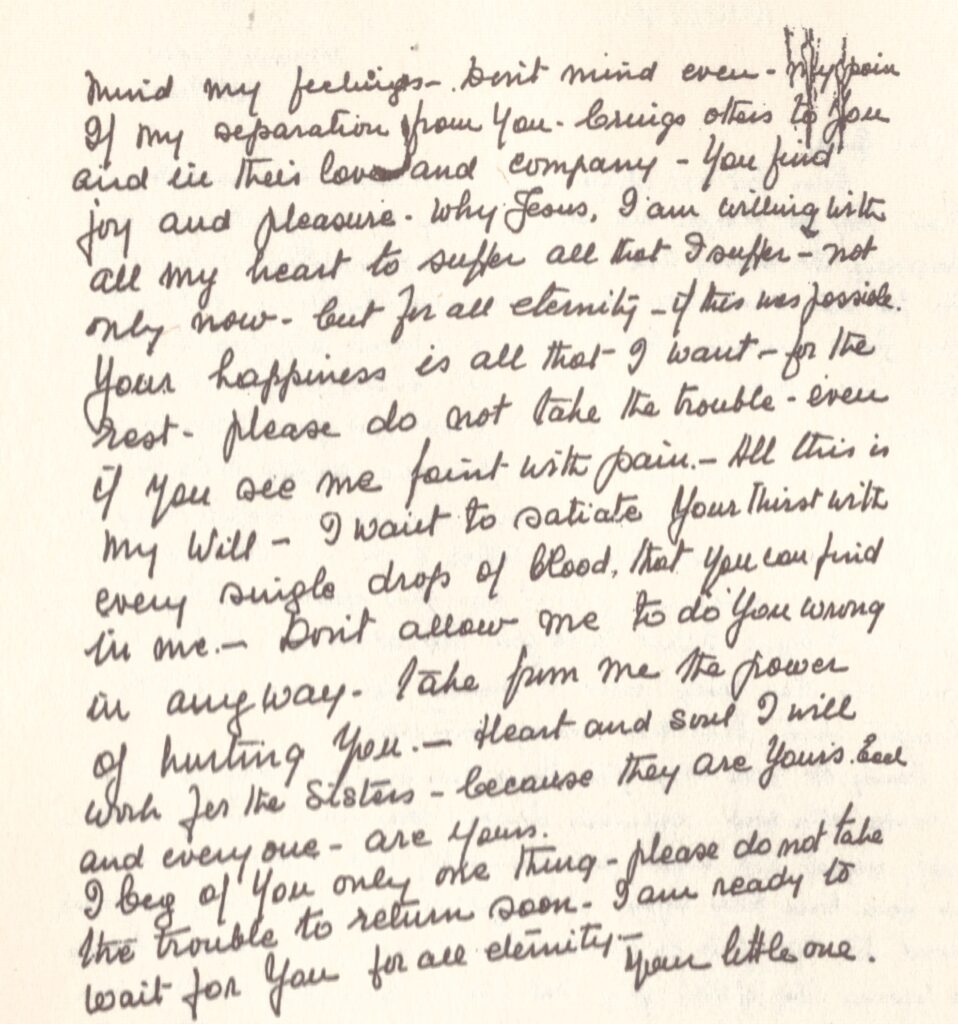 Grafia di Madre Teresa